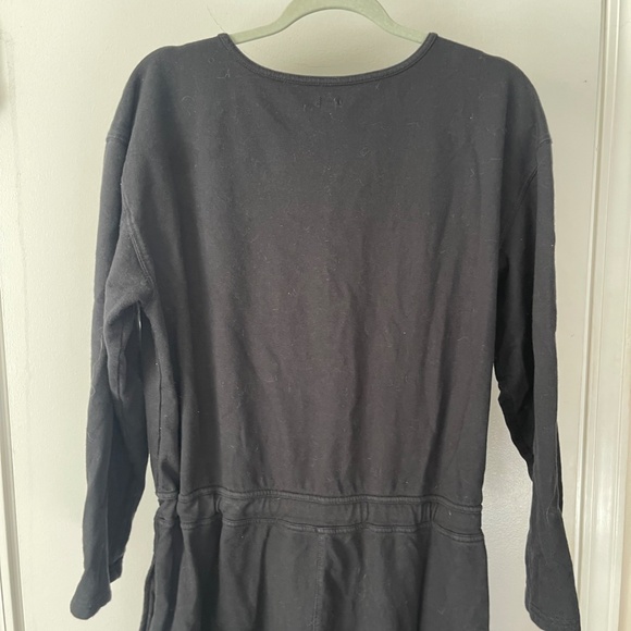 Aerie Fleece Wide Leg Button Down Jumpsuit - Picture 10 of 12